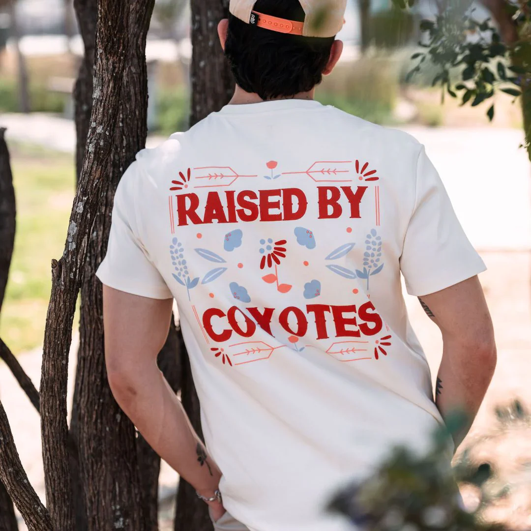 Raised By Coyotes Texas Wildflowers T-Shirt - Image 2