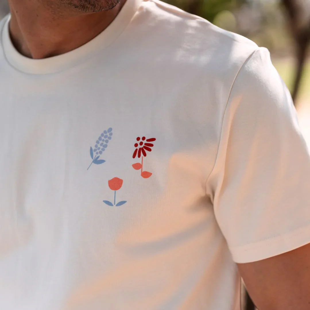 Raised By Coyotes Texas Wildflowers T-Shirt - Image 4