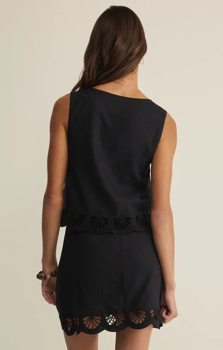 Z Supply Charlene Embroidered Linen Top - Image 3