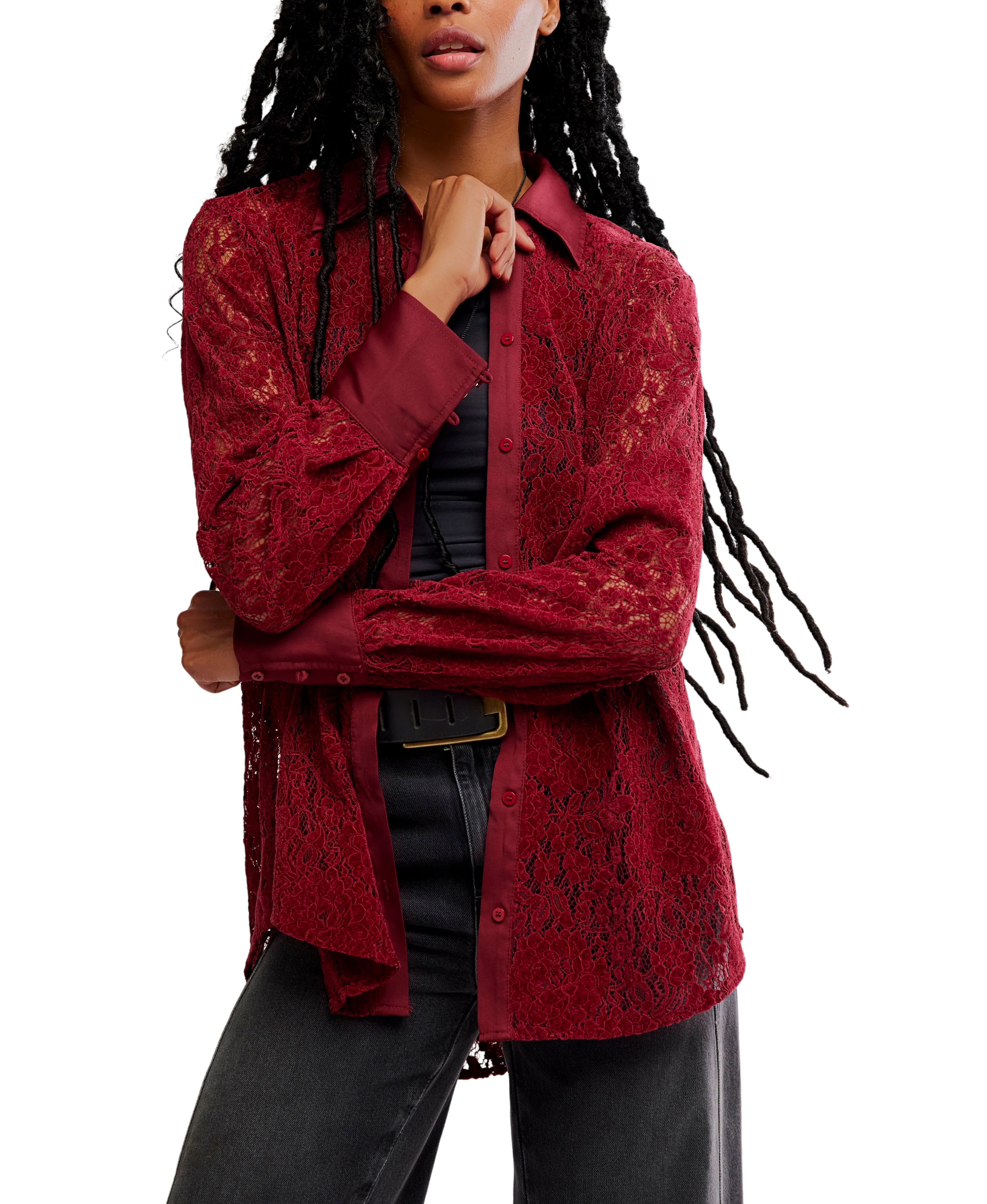 Free People Faith Button Down Shirt