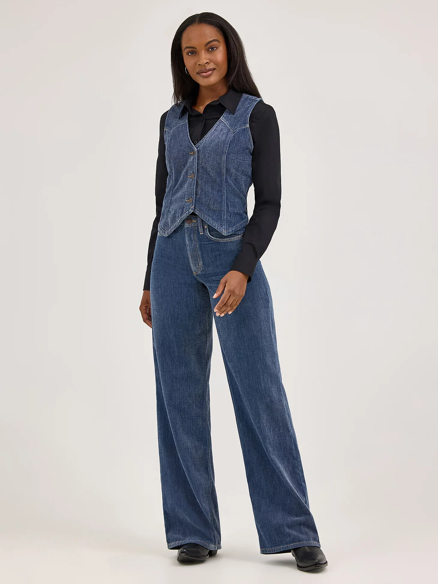 Wrangler Airy Denim Vest - Image 3