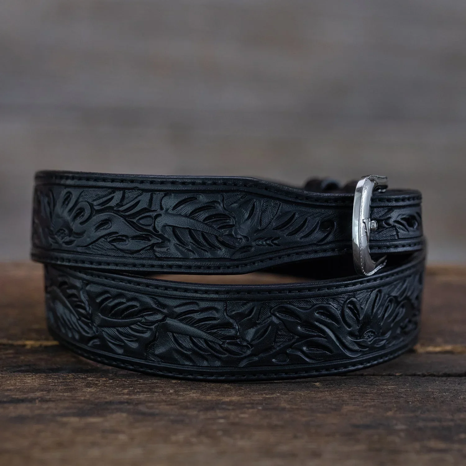 Vogt Floral Belt in Black - Image 4